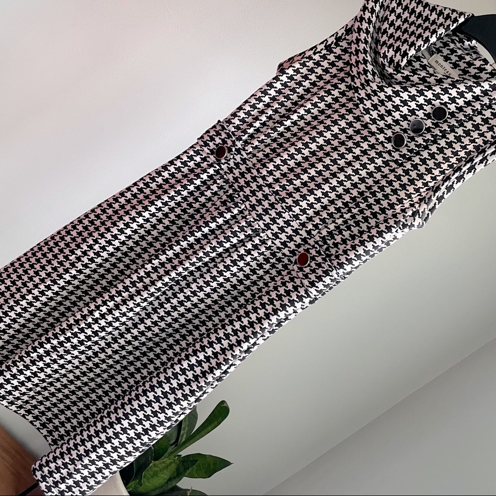 ModCloth Black and White Gingham Style Dress